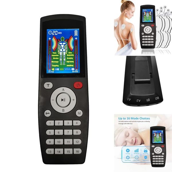 electric massagers 16 modes tens unit 4 output ems nerve muscle stimulation digital pulse therapy physiotherapy device
electric massagers 16 modes tens unit 4 output ems nerve muscle stimulation digital pulse therapy physiotherapy device