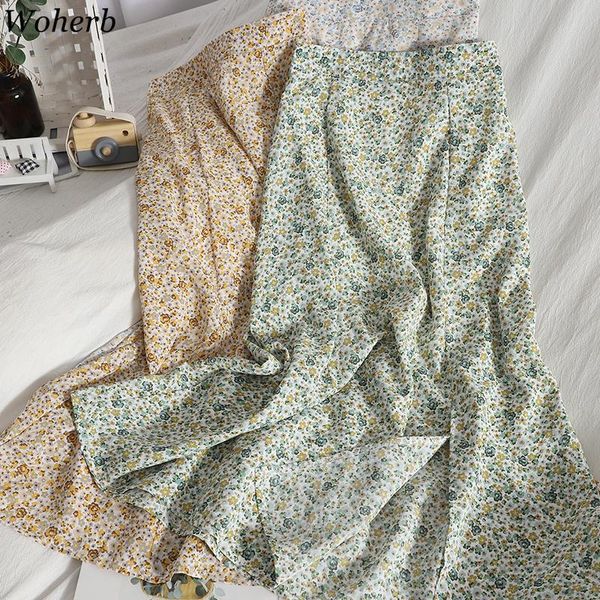 skirts woherb spring summer 2021 elegant floral print pleated chiffon women's high waist loose skirt female korean chic jupe, Black
skirts woherb spring summer 2021 elegant floral print pleated chiffon women's high waist loose skirt female korean chic jupe, Black
