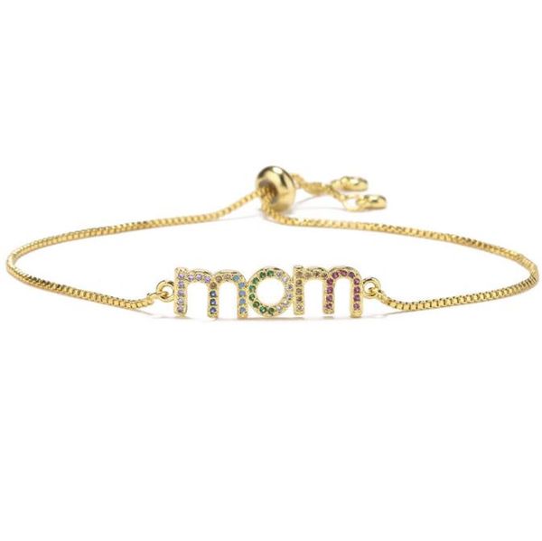 18k gold mom bracelet adjustable copper micro inlaid zircon jewelry fo women and men, Golden;silver
18k gold mom bracelet adjustable copper micro inlaid zircon jewelry fo women and men, Golden;silver