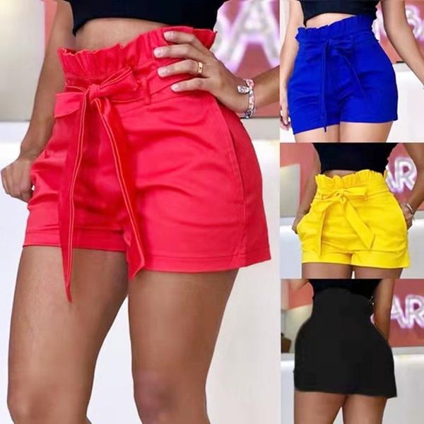 women's shorts solid color elastic tie high waist culottes casual summer coldker, White;black
women's shorts solid color elastic tie high waist culottes casual summer coldker, White;black