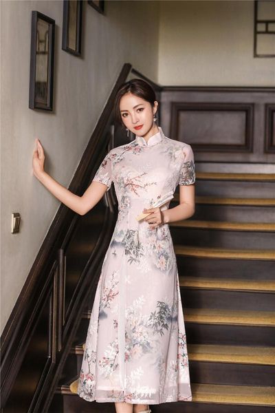 ethnic clothing shanghai story chinese style women's birthday party collar floral long cheongsam dress retro gown qipao 5 color, Red
ethnic clothing shanghai story chinese style women's birthday party collar floral long cheongsam dress retro gown qipao 5 color, Red