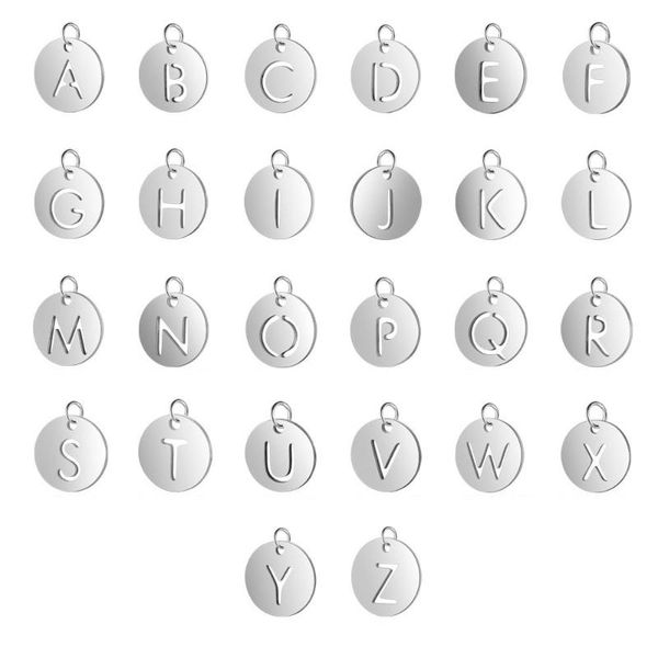 charms stainless steel letter necklace pendants anti-corrosion initial pendant small round hollow jewelry accessories, Bronze;silver
charms stainless steel letter necklace pendants anti-corrosion initial pendant small round hollow jewelry accessories, Bronze;silver