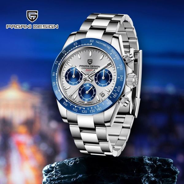 wristwatches automatic date pagani design men watch chronograph wristwatch business quartz waterproof clock reloj hombre, Slivery;brown
wristwatches automatic date pagani design men watch chronograph wristwatch business quartz waterproof clock reloj hombre, Slivery;brown