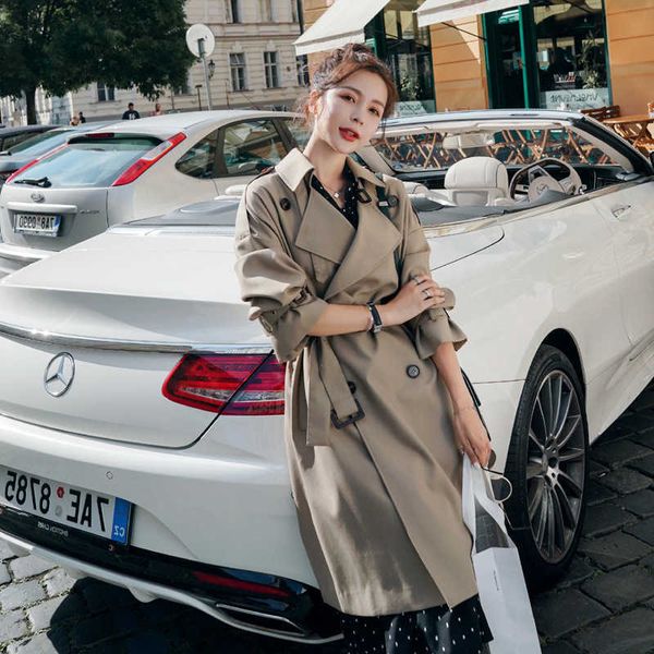 women's trench coats autumn with belt clothes khaki casaco feminino harajuku abrigo mujer long femme cqul, Tan;black
women's trench coats autumn with belt clothes khaki casaco feminino harajuku abrigo mujer long femme cqul, Tan;black