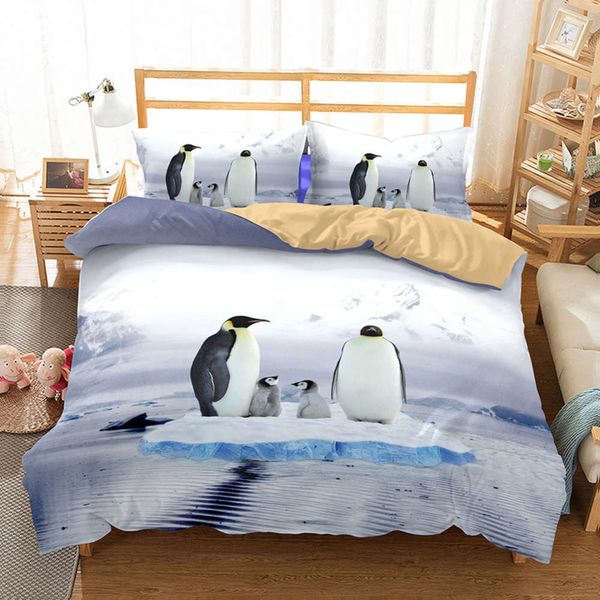 cartoon penguin pattern bedding kids bed linen set duvet cover pillowcase 2/3pcs animals microfiber bedcloth home textil
cartoon penguin pattern bedding kids bed linen set duvet cover pillowcase 2/3pcs animals microfiber bedcloth home textil