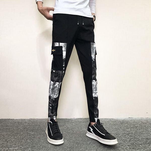 Summer 2021 2021-spring New Fashions Korean Fine Fitting Casual Design the Whole Game Streetwear Men's Pants 34 N2PX, Black
Summer 2021 2021-spring New Fashions Korean Fine Fitting Casual Design the Whole Game Streetwear Men's Pants 34 N2PX, Black