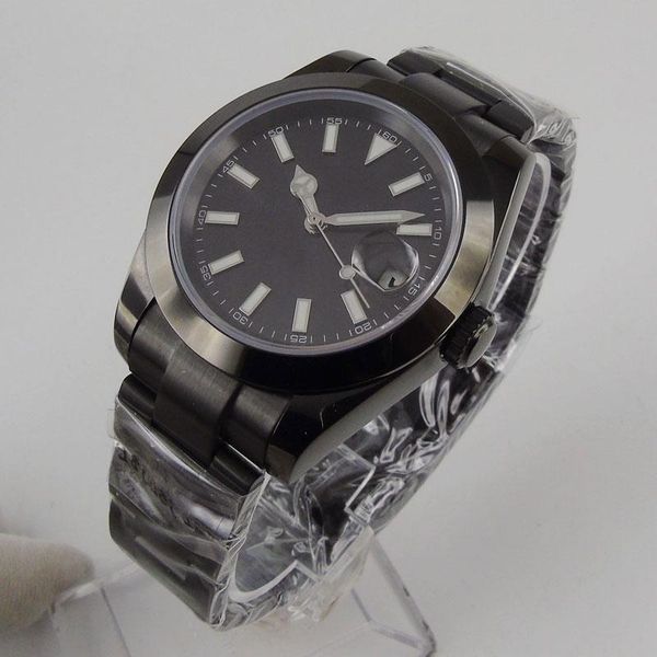 wristwatches 40mm sterile dial steel pvd coated 21 jewels miyota 8215 magnifier clear glass back automatic mens wristwatch, Slivery;brown
wristwatches 40mm sterile dial steel pvd coated 21 jewels miyota 8215 magnifier clear glass back automatic mens wristwatch, Slivery;brown