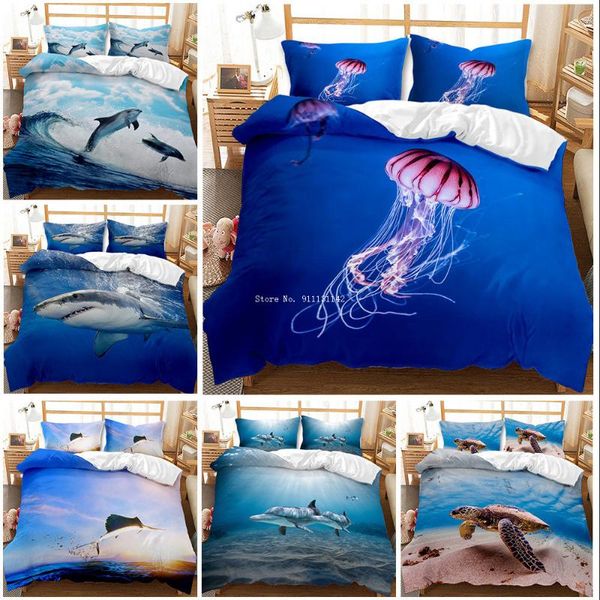 bedding sets marine bio printed set 2/3 double king size down quilt cover pillowcase children
bedding sets marine bio printed set 2/3 double king size down quilt cover pillowcase children