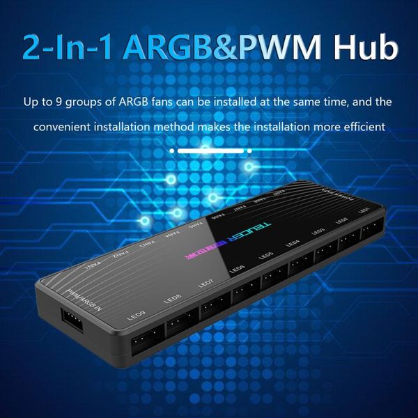 computer cables & connectors 5v 3 pin argb cooling fan 4pin pwm hub 1 to 9 multi way splitter for pc case controller adapter powered by sata
computer cables & connectors 5v 3 pin argb cooling fan 4pin pwm hub 1 to 9 multi way splitter for pc case controller adapter powered by sata