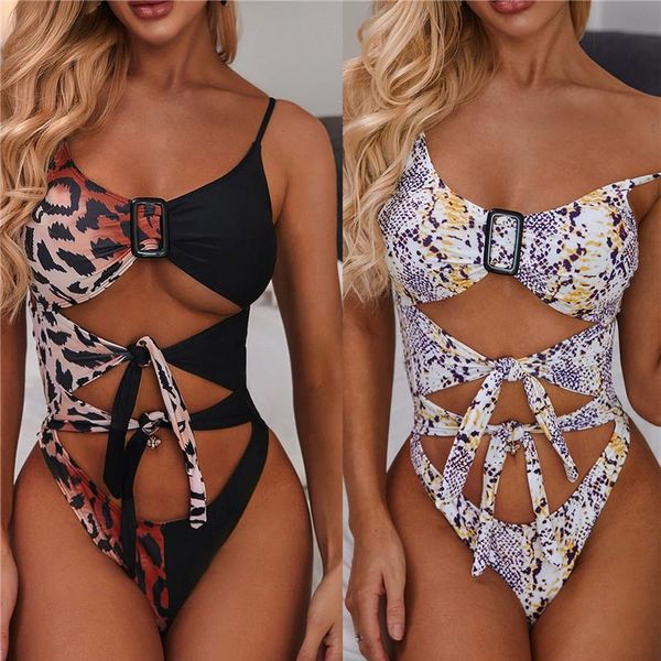 women's swimwear jump suit for women print bandage swimming bikini 2021 sexy, White;black
women's swimwear jump suit for women print bandage swimming bikini 2021 sexy, White;black