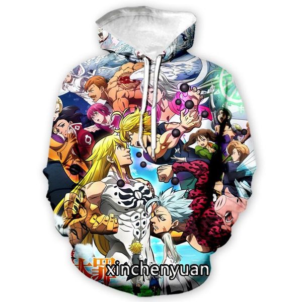 men's hoodies & sweatshirts xinchenyuan men/women anime the seven deadly sins 3d printed long sleeve hoodie fashion men sport pullover, Black
men's hoodies & sweatshirts xinchenyuan men/women anime the seven deadly sins 3d printed long sleeve hoodie fashion men sport pullover, Black
