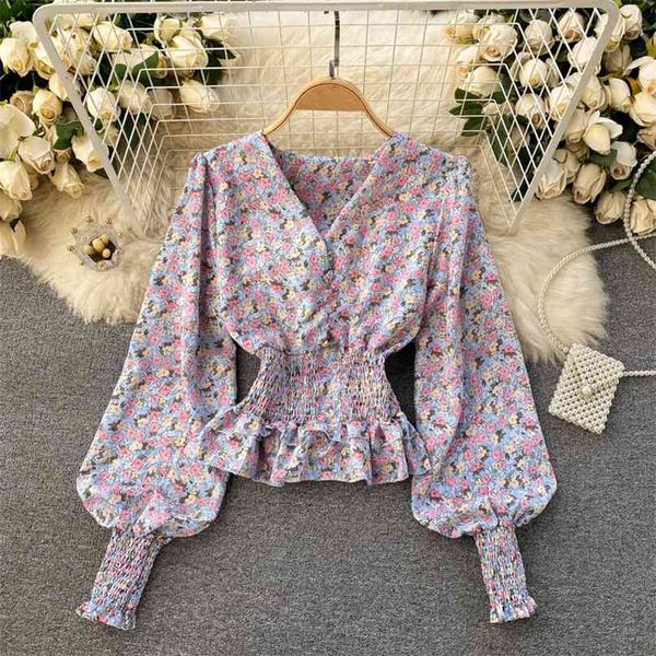 women fashion retro sweet floral print cross v-neck long sleeve elastic waist shirt harajuku elegant blouse r467 210527, White
women fashion retro sweet floral print cross v-neck long sleeve elastic waist shirt harajuku elegant blouse r467 210527, White