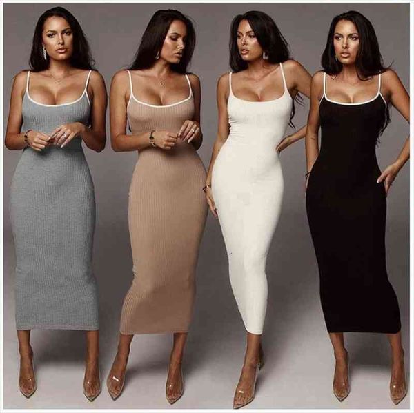 women ladies summer casual slim bodycon sleeveless strappy party clubwear solid long dress female vestidos, White
women ladies summer casual slim bodycon sleeveless strappy party clubwear solid long dress female vestidos, White