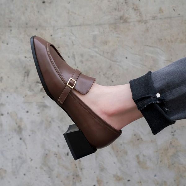 dress shoes women's rough and fashion leather shoes2021spring with square head tendon bottom low to help luxuryshoeswomen, Black
dress shoes women's rough and fashion leather shoes2021spring with square head tendon bottom low to help luxuryshoeswomen, Black