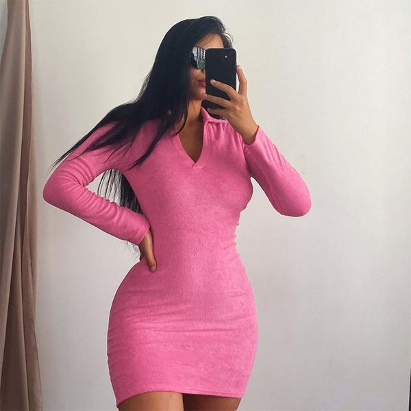 casual dresses wjfzqm 2021 turn-down collar long sleeve bodycon mini dress women fashion streetwear party clothing pink shirt, Black;gray
casual dresses wjfzqm 2021 turn-down collar long sleeve bodycon mini dress women fashion streetwear party clothing pink shirt, Black;gray