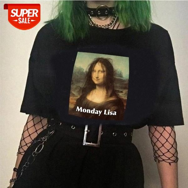 sunfiz hjn monday lisa mona lisa funny print short sleeve vogue cartoon casual harajuku women t-shirt #fd5c, White
sunfiz hjn monday lisa mona lisa funny print short sleeve vogue cartoon casual harajuku women t-shirt #fd5c, White