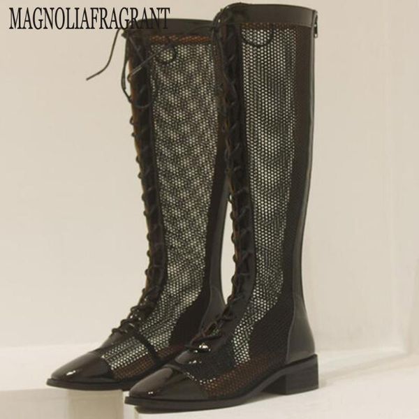 boots women fashion lace up ladies comfort mesh long-barreled female thick heel casual shoes botas de mujer hy880, Black
boots women fashion lace up ladies comfort mesh long-barreled female thick heel casual shoes botas de mujer hy880, Black