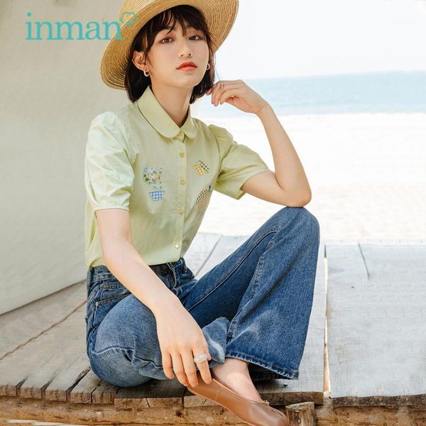 women's blouses & shirts inman summer women blouse cute sweet style girl fun fruits plaid embroidery lapel straight slim short sleeve b, White
women's blouses & shirts inman summer women blouse cute sweet style girl fun fruits plaid embroidery lapel straight slim short sleeve b, White