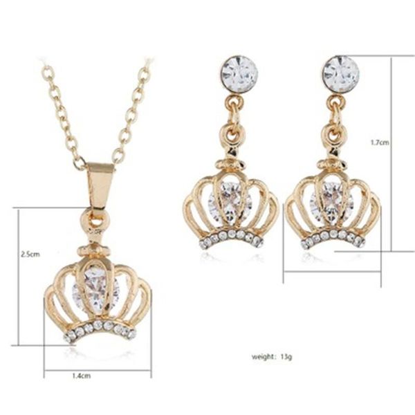 new fashion ladies crown necklace set 3 piece set 2021 simple pendant jewelry two-piece stal chirurgiczna s110, Silver
new fashion ladies crown necklace set 3 piece set 2021 simple pendant jewelry two-piece stal chirurgiczna s110, Silver