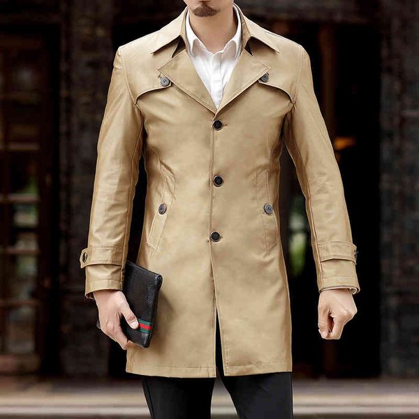 thoshine men's long raincoat with buttons, fashion, leisure, smart, large size, spring and autumn, Tan;black
thoshine men's long raincoat with buttons, fashion, leisure, smart, large size, spring and autumn, Tan;black