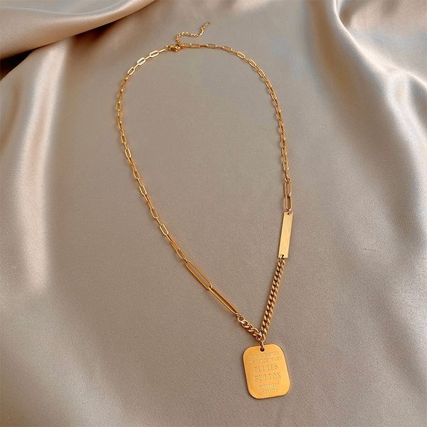 xianlan698 titanium steel chain long sweater chain necklace female ins cold wind clavicle in new tide hip-hop clothing accessories, Silver
xianlan698 titanium steel chain long sweater chain necklace female ins cold wind clavicle in new tide hip-hop clothing accessories, Silver