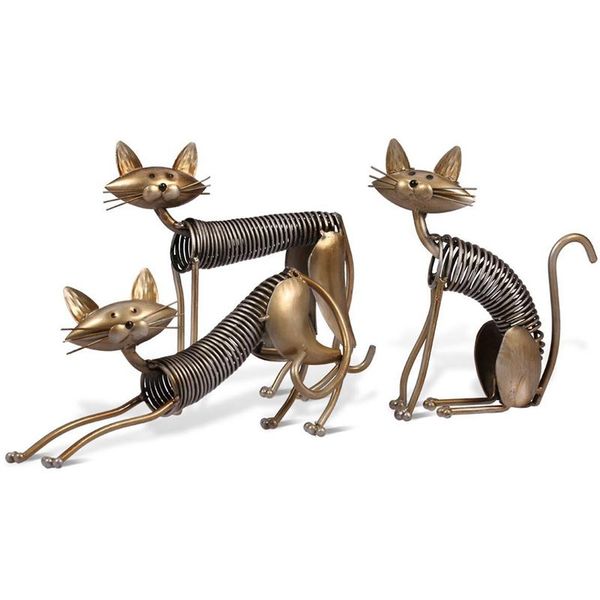decorative objects & figurines metal figurine iron art decoration cat shape handicraft crafting modern home ornament
decorative objects & figurines metal figurine iron art decoration cat shape handicraft crafting modern home ornament