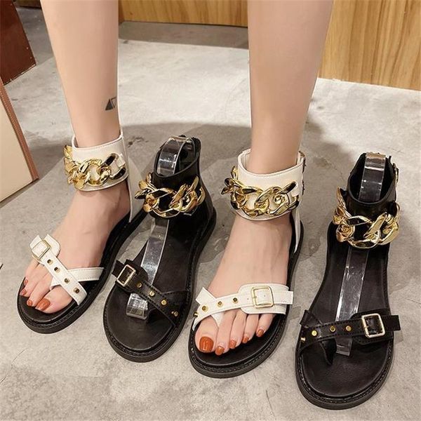 sandals women 2021 summer high-cut thin belt shoes shoe metal chain ladies casual buckle female flat round toe, Black
sandals women 2021 summer high-cut thin belt shoes shoe metal chain ladies casual buckle female flat round toe, Black