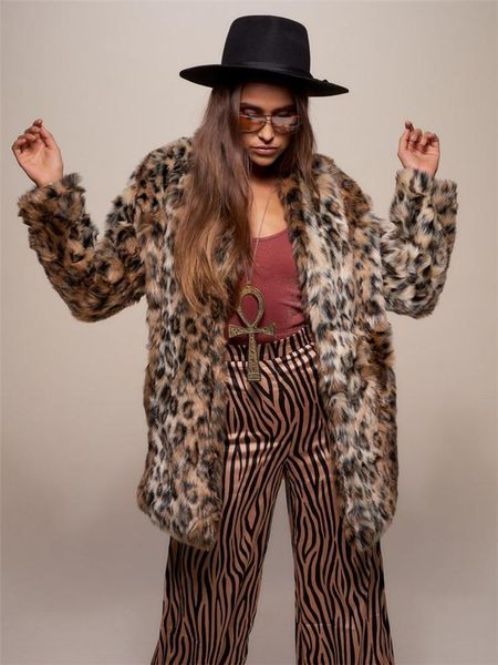 women's fur & faux thick plush leopard print casual loose long artificial women coats coat wool winter jacket jackets for, Black
women's fur & faux thick plush leopard print casual loose long artificial women coats coat wool winter jacket jackets for, Black