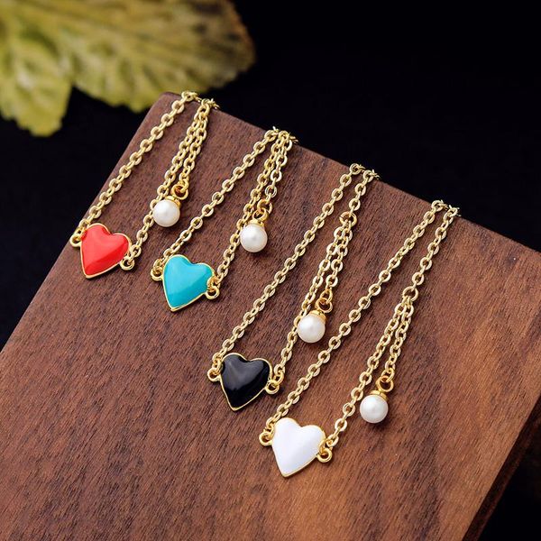 charm bracelets fashion acrylic jewelry red enamel heart bangle for women trendy imitation pearl gift accessories, Golden;silver
charm bracelets fashion acrylic jewelry red enamel heart bangle for women trendy imitation pearl gift accessories, Golden;silver