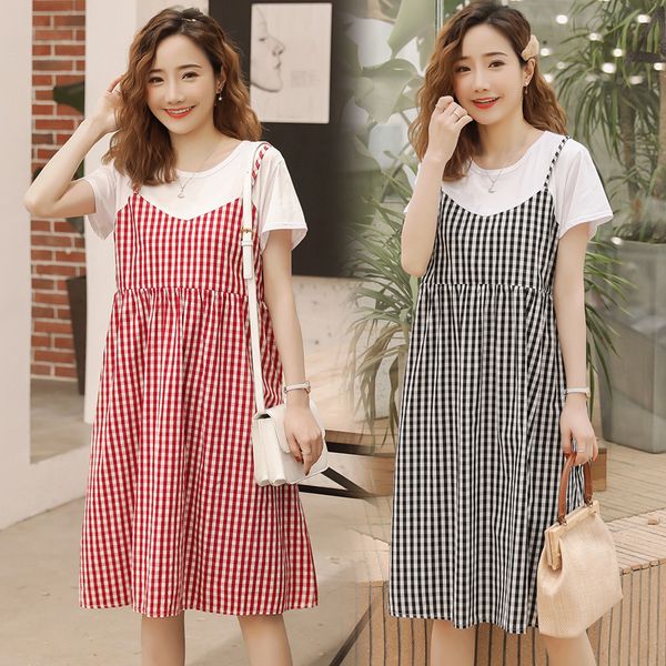 maternity dresses 2019 summer new korean fashion fake two piece pregnant women breastfeeding dress pregnancy clothes vestidos 194 y2, White
maternity dresses 2019 summer new korean fashion fake two piece pregnant women breastfeeding dress pregnancy clothes vestidos 194 y2, White