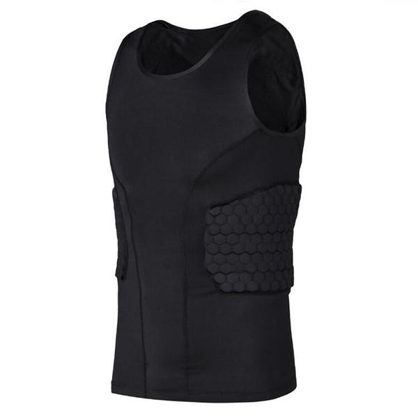 men's sports rash guard compression padded protective shirt soccer basketball training vest from one pc, Black;blue
men's sports rash guard compression padded protective shirt soccer basketball training vest from one pc, Black;blue