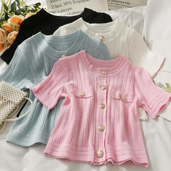 women's blouses & shirts women fashion slim bodycon short sleeve o neck knit blouse lady sweet casual girls elegant daily basic shirt, White
women's blouses & shirts women fashion slim bodycon short sleeve o neck knit blouse lady sweet casual girls elegant daily basic shirt, White