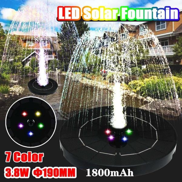 garden decorations upgrade 190mm colorful led light solar panel powered fountain water pump pond lawn decor floating pool decoration
garden decorations upgrade 190mm colorful led light solar panel powered fountain water pump pond lawn decor floating pool decoration