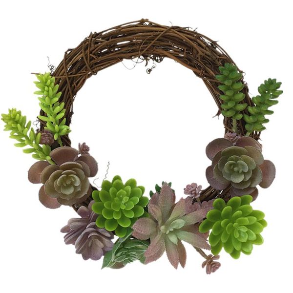 1pc artificial succulents wreath simulation rattan hoop decorative door wall ornament garland
1pc artificial succulents wreath simulation rattan hoop decorative door wall ornament garland
