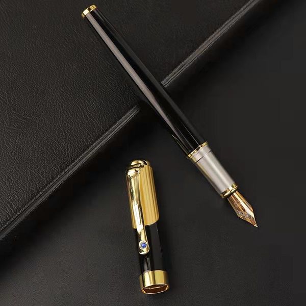 fountain pens 1pcs luxury business pen metal gold and black 0.5mm iridium nib full met al ink office school stationery
fountain pens 1pcs luxury business pen metal gold and black 0.5mm iridium nib full met al ink office school stationery