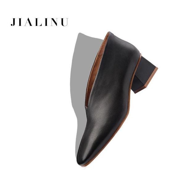 dress shoes 2021 grandma chic square high heel glove women round toe v silhouette shallow genuine leather comfortable ladies shoe, Black
dress shoes 2021 grandma chic square high heel glove women round toe v silhouette shallow genuine leather comfortable ladies shoe, Black