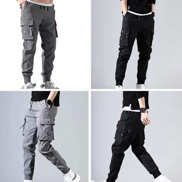 men's pants solid multi-pocket cargo men hip hop harem joggers style male trousers skinny fit sweatpants sell, Black
men's pants solid multi-pocket cargo men hip hop harem joggers style male trousers skinny fit sweatpants sell, Black