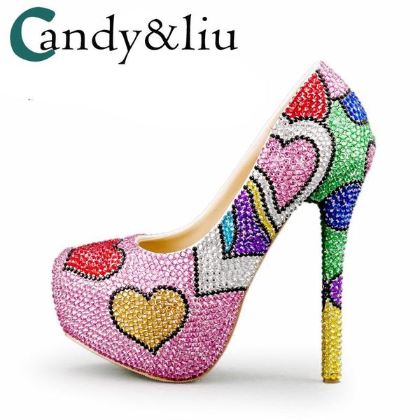 dress shoes woman heels heart shape crystal color high heel handmade water drill wedding party nightclub, Black
dress shoes woman heels heart shape crystal color high heel handmade water drill wedding party nightclub, Black