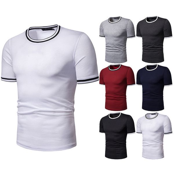 hin new summer high stretch men's round neck short sleeve t-shirt d60, White;black
hin new summer high stretch men's round neck short sleeve t-shirt d60, White;black