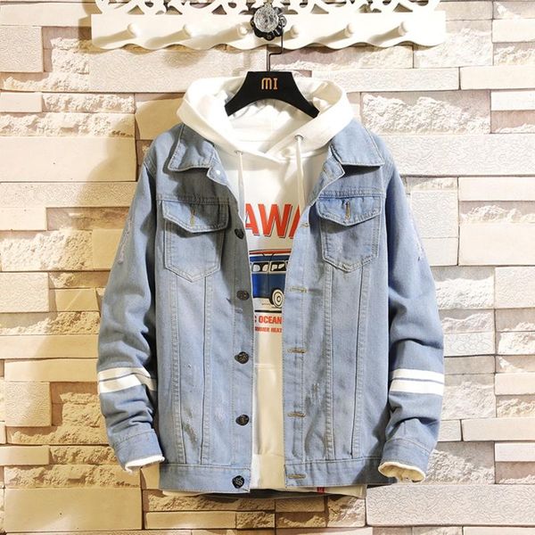 men's jackets jacket men 2021 autumn winter fashion casual print lapel slim hip denim, Black;brown
men's jackets jacket men 2021 autumn winter fashion casual print lapel slim hip denim, Black;brown