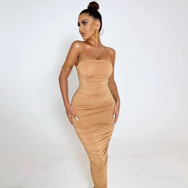 2 layers bodycon summer pleated womens dresses long party night slim fit maxi pink white robe, Black;gray
2 layers bodycon summer pleated womens dresses long party night slim fit maxi pink white robe, Black;gray