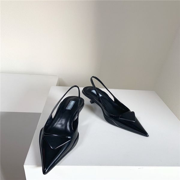 2021 spring new p family fashion casual triangle kitten heel pointed single shoes half slipper women's sandalsjbwj zmm, Black
2021 spring new p family fashion casual triangle kitten heel pointed single shoes half slipper women's sandalsjbwj zmm, Black