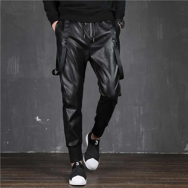 fashion hip hop harem women pant faux leather long male trousers streetwear elastic waist joggers plus size, Black
fashion hip hop harem women pant faux leather long male trousers streetwear elastic waist joggers plus size, Black