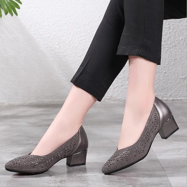 dress shoes cut-outs women crystal casual ladies 2021 summer fashion pumps high heels tenis feminino genuine leather, Black
dress shoes cut-outs women crystal casual ladies 2021 summer fashion pumps high heels tenis feminino genuine leather, Black