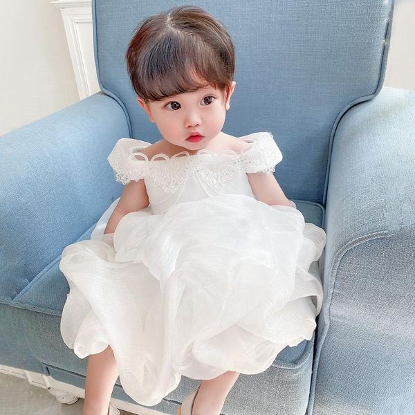 girl's dresses white born baby girls dress lace flower wedding shoulderless princess toddler kids party clothes baptism, Red;yellow
girl's dresses white born baby girls dress lace flower wedding shoulderless princess toddler kids party clothes baptism, Red;yellow
