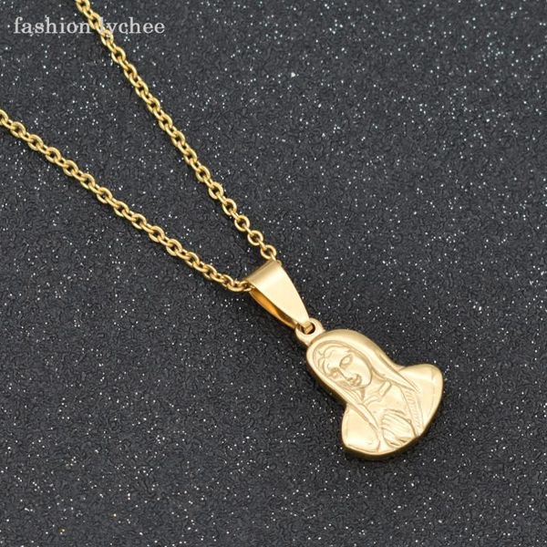 pendant necklaces fashion lychee sculpture round virgin mary head charm necklace gold silver color stainless steel womens jewelry
pendant necklaces fashion lychee sculpture round virgin mary head charm necklace gold silver color stainless steel womens jewelry