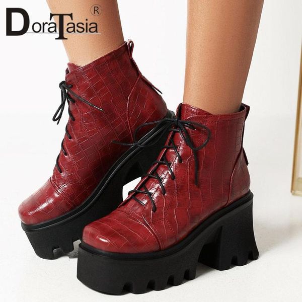 boots doratasia big size 34-43 brand ladies chunky high heels ankle fashion lace-up platform women party shoes woman, Black
boots doratasia big size 34-43 brand ladies chunky high heels ankle fashion lace-up platform women party shoes woman, Black