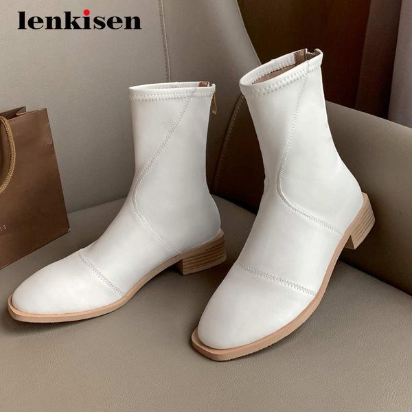 boots lenkisen microfiber winter shoes leisure brand round toe thick med heel back zipper beauty lady ankle l39, Black
boots lenkisen microfiber winter shoes leisure brand round toe thick med heel back zipper beauty lady ankle l39, Black
