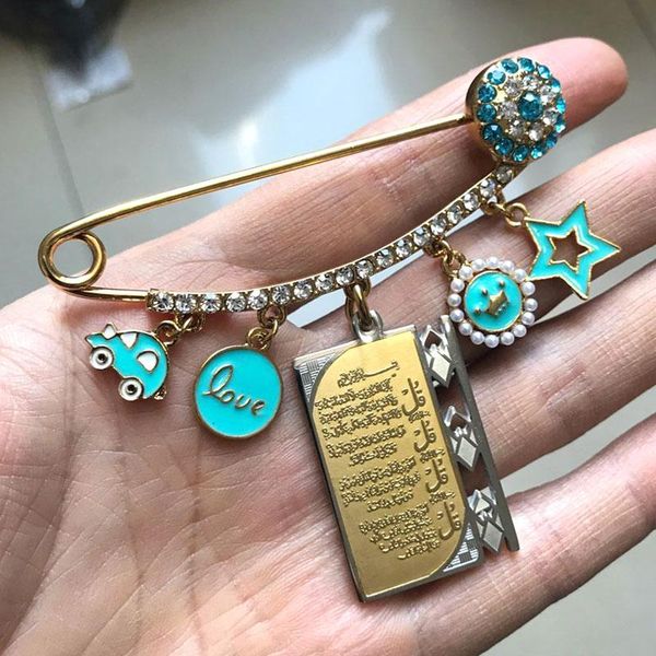 pins, brooches muslim islam turkish evil eye four qul suras stainless steel brooch baby pin accept drop, Gray
pins, brooches muslim islam turkish evil eye four qul suras stainless steel brooch baby pin accept drop, Gray