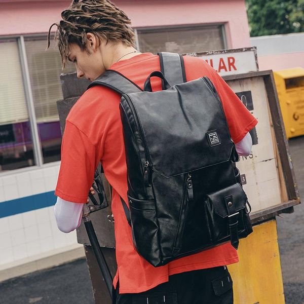 backpack man pu leather usb recharging lapschool bag male waterproof travel multi-color fashion casual quality
backpack man pu leather usb recharging lapschool bag male waterproof travel multi-color fashion casual quality